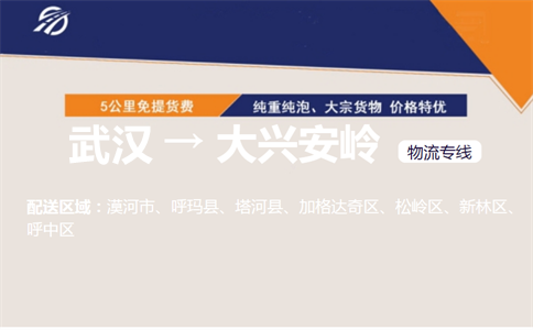 优质武汉到大兴安岭松岭区物流专线